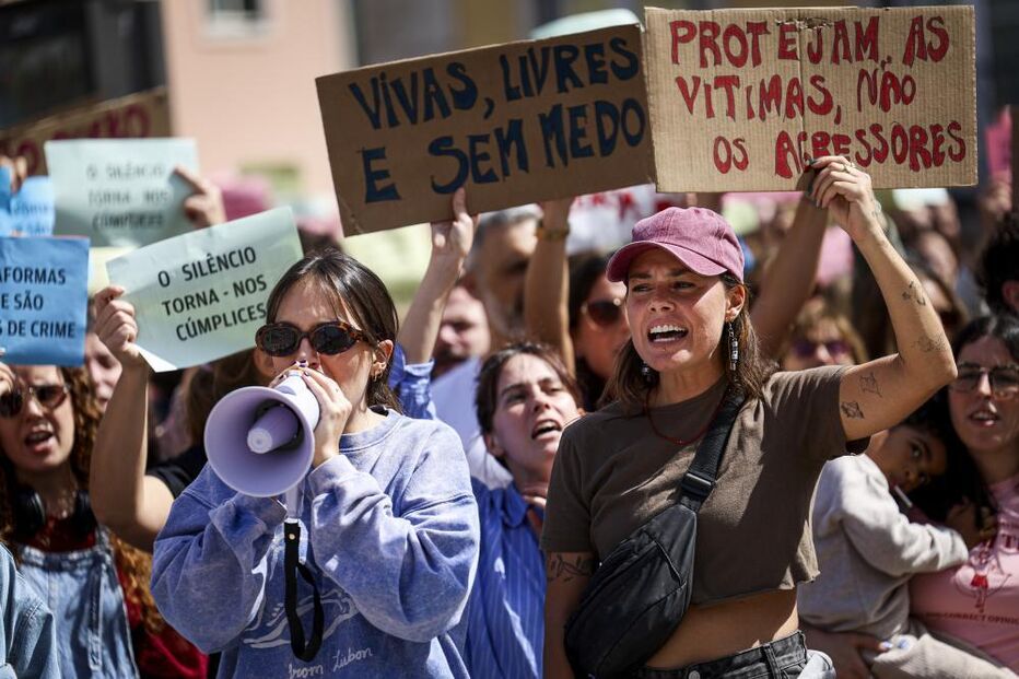 Manifestação contra a violação, em Lisboa