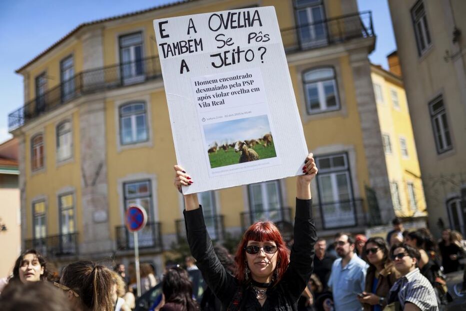 Manifestação contra a violação, em Lisboa