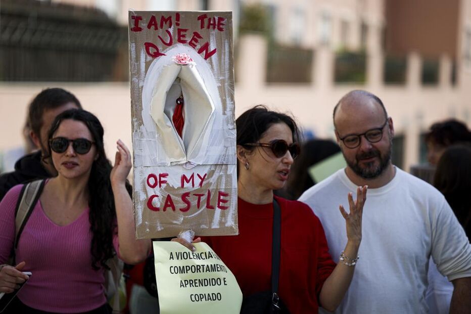 Manifestação contra a violação, em Lisboa