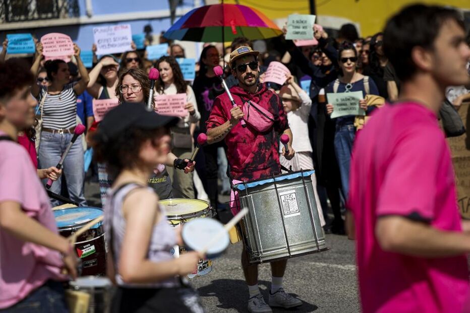 Manifestação contra a violação, em Lisboa