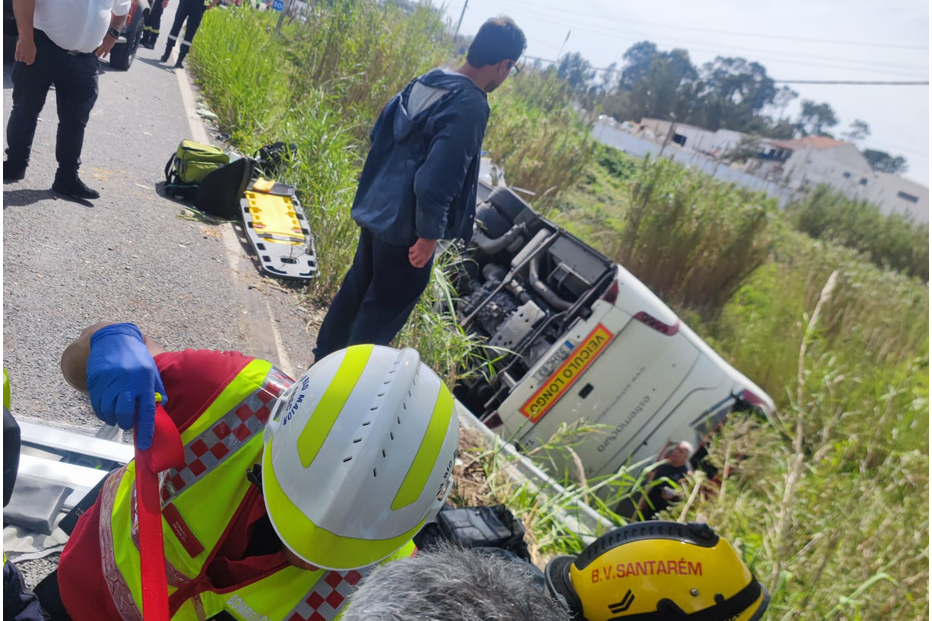 Despiste de autocarro no Cartaxo