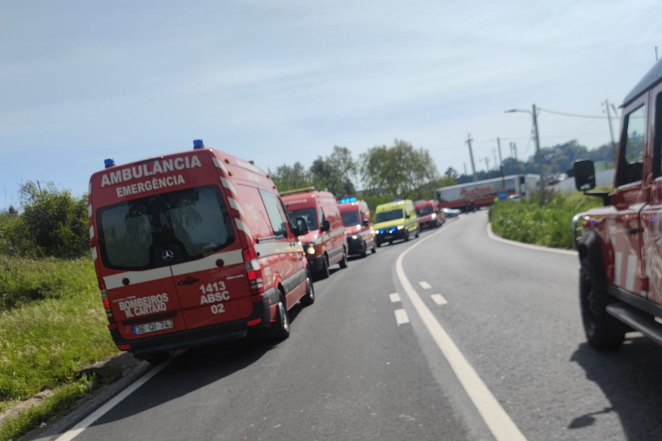Despiste de autocarro no Cartaxo