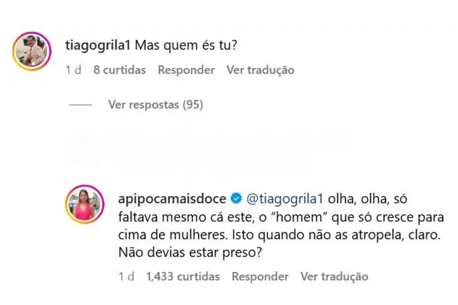 Tiago Grila provoca Ana Garcia Martins