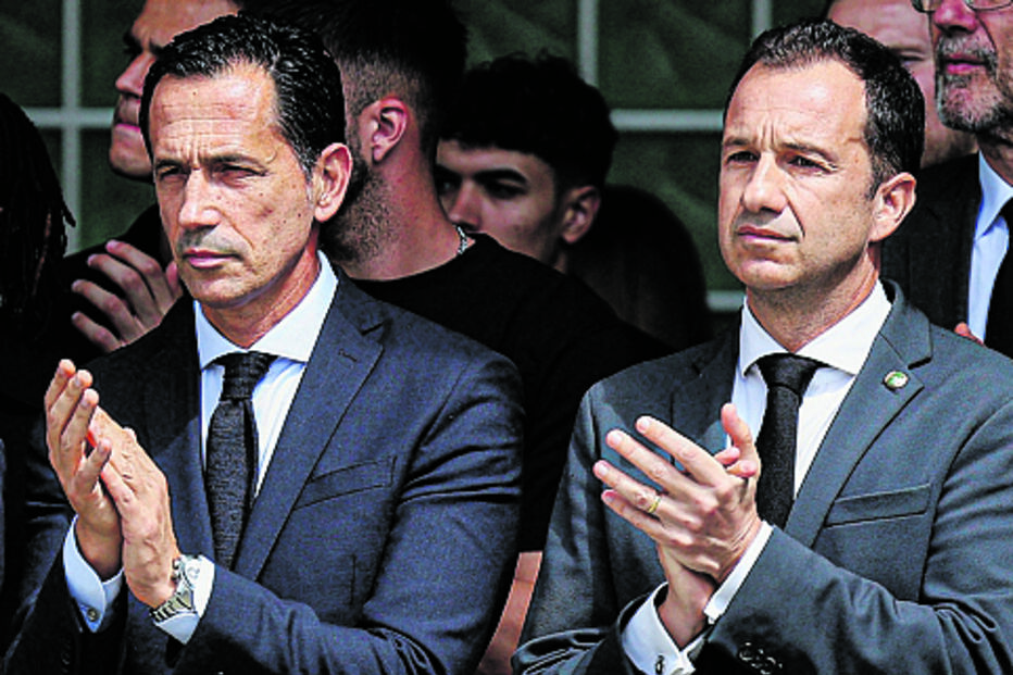 Pedro Proença e Frederico Varandas, presidente da FPF e do Sporting