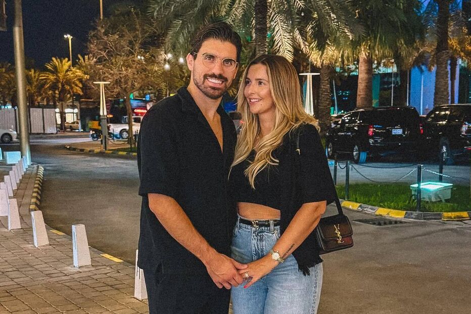 Rúben Neves e Débora Lourenço