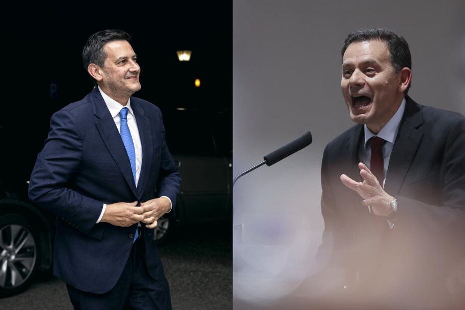 Rui Rocha da IL e Luís Montenegro da AD