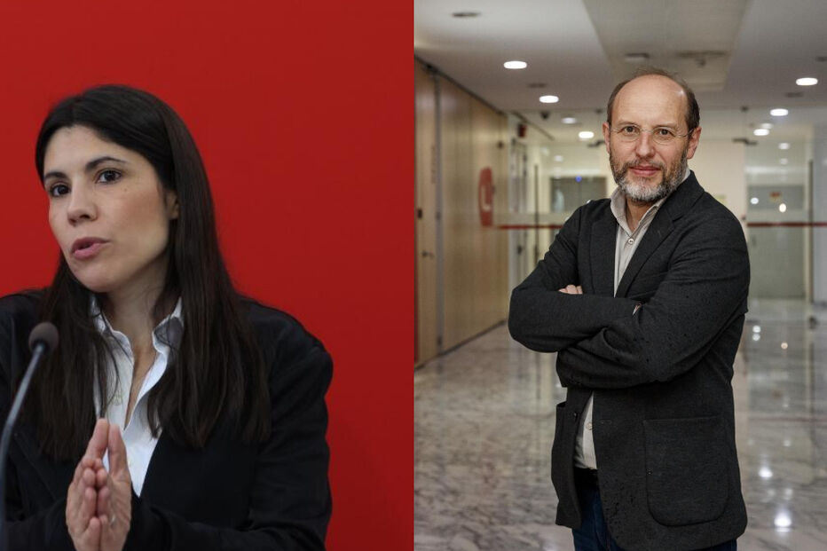 Mariana Mortágua do BE e Rui Tavares do Livre