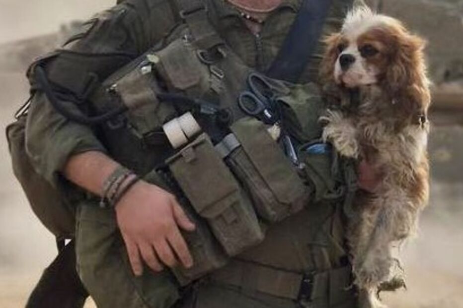 Billy com um soldado israelita 