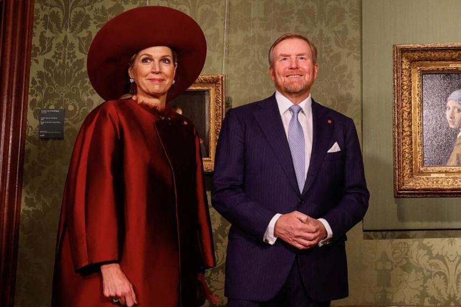 Os reis Maxima e Willem-Alexander dos Países Baixos