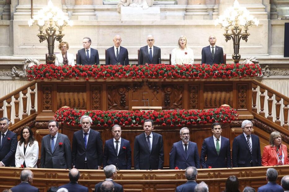 Sessão solene comemorativa dos 51 anos da Revolução de 25 de Abril de 1974, na Assembleia da República