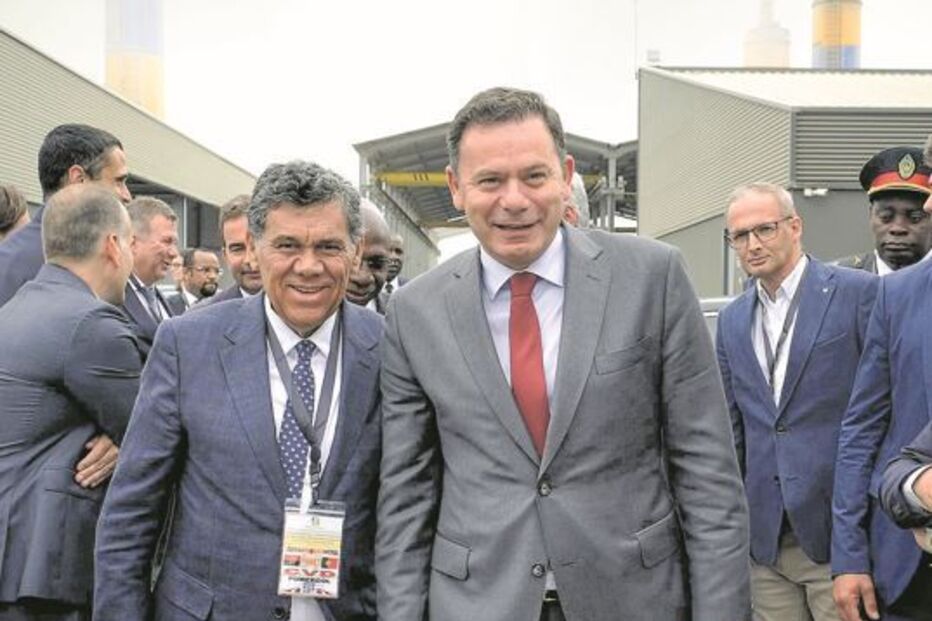 Luís Montenegro com Gaspar Barbosa Borges, gestor da ABB