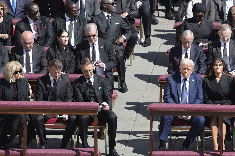 Líderes mundiais no funeral do Papa Francisco