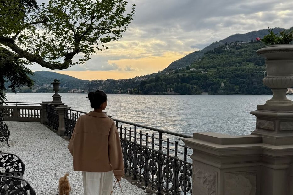 Kika Cerqueira Gomes no Lago di Como