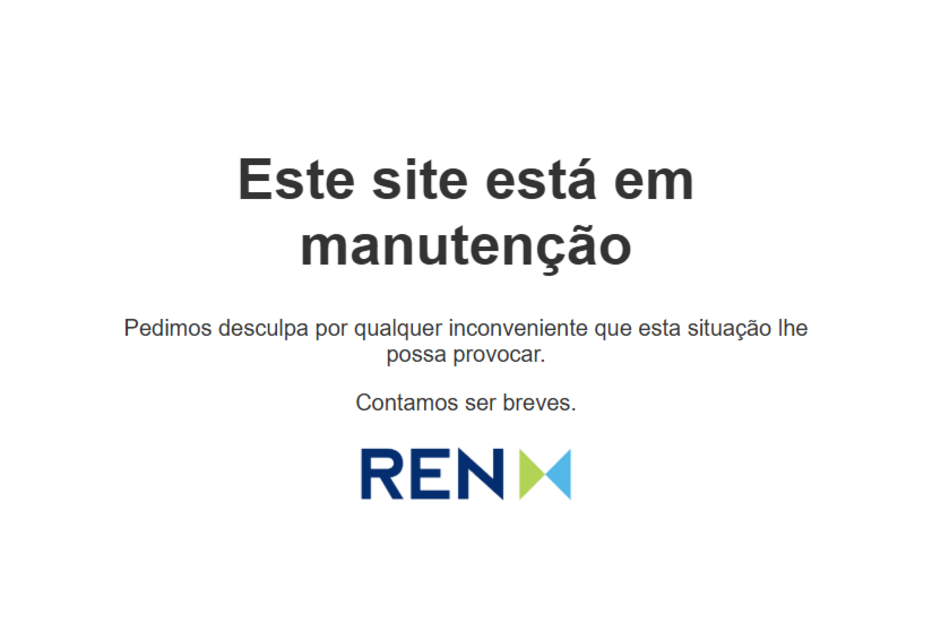 Site da REN que monitoriza consumos elétricos está em baixo