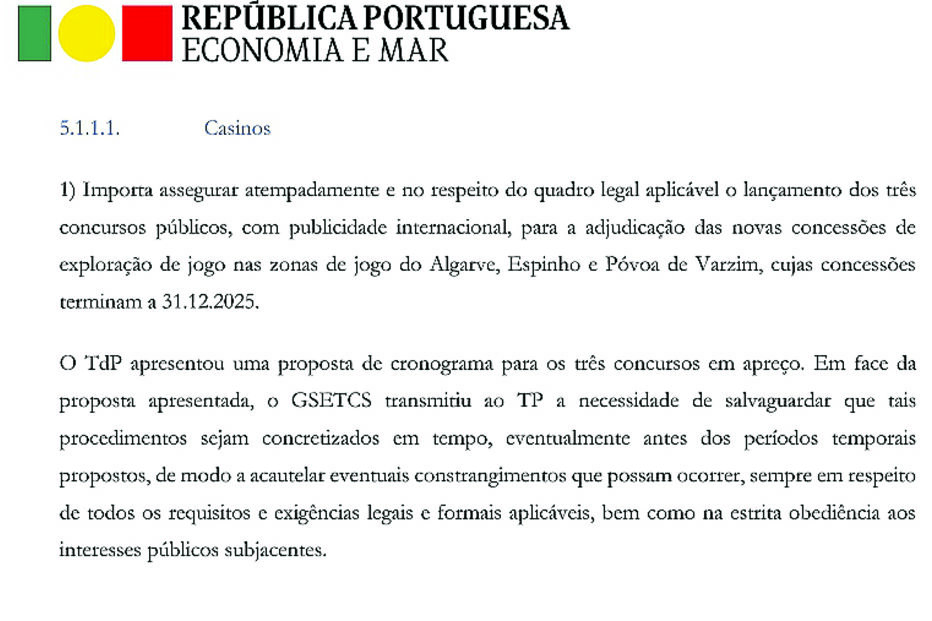 Decreto sobre casinos