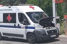 Ambulância avariada na A22