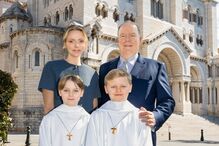 Charlene, Alberto e os filhos gémeos