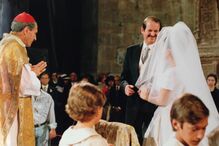 Isabel de Herédia e D. Duarte Pio no casamento