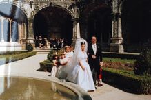 Isabel de Herédia e D. Duarte Pio no casamento