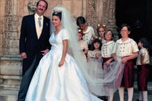 Isabel de Herédia e D. Duarte Pio no casamento