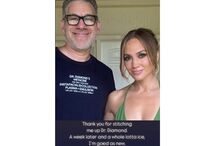 Jennifer Lopez com o seu médico