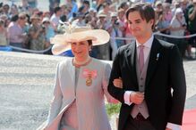 Isabel de Herédia com o filho Dinis
