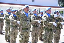 Militares do Exército que vão para a missão