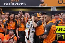 Lando Norris festeja vitória