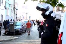 Primeira operação da PSP no centro comercial da Avenida António Enes, em Queluz