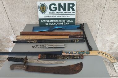 Material apreendido pela GNR