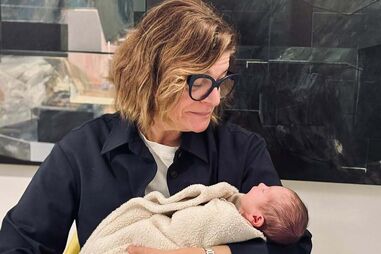 Júlia Pinheiro com a neta Pilar