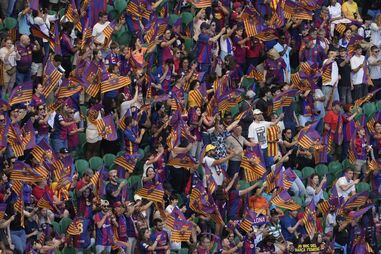 Adeptos do FC Barcelona