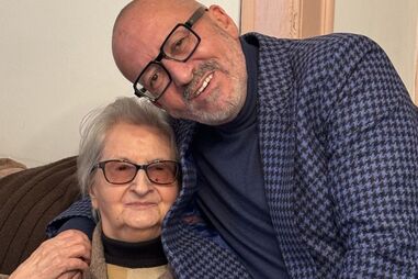 Manuel Luís Goucha com a mãe