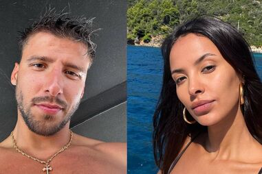 Rúben Dias e Maya Jama