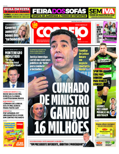 Capa do jornal