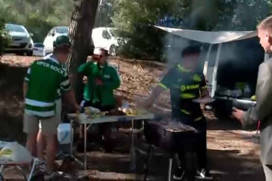 "Vamos ter uma vitória fácil hoje": adeptos do Sporting confiantes para o encontro com o Benfica