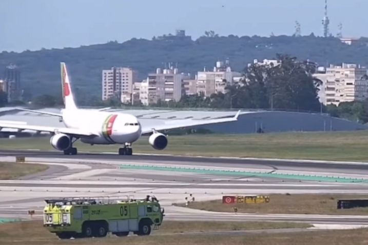 Avião da TAP vindo dos Estados Unidos aterrou em Lisboa com motor desligado 