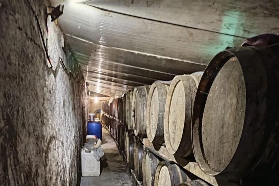 Adega onde a GNR apreendeu as bebidas