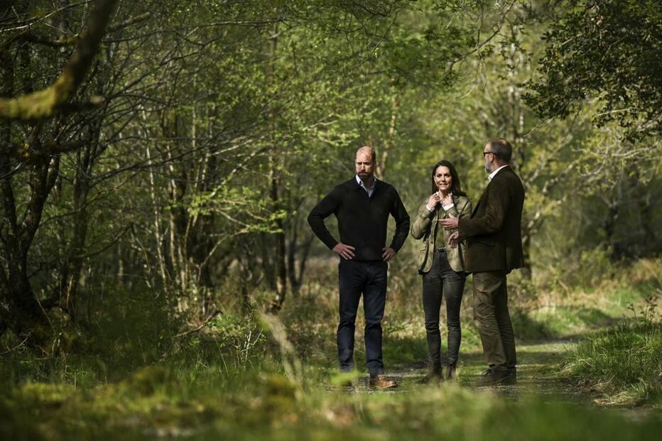 William e Kate Middleton visitam a Ardura Community Forest