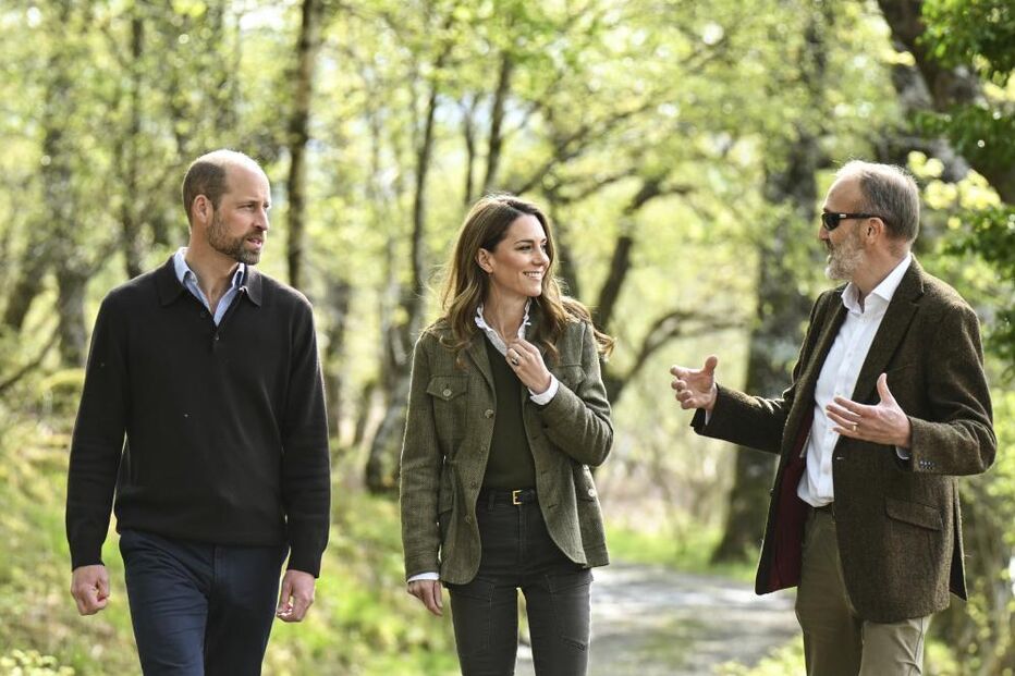 William e Kate Middleton visitam a Ardura Community Forest