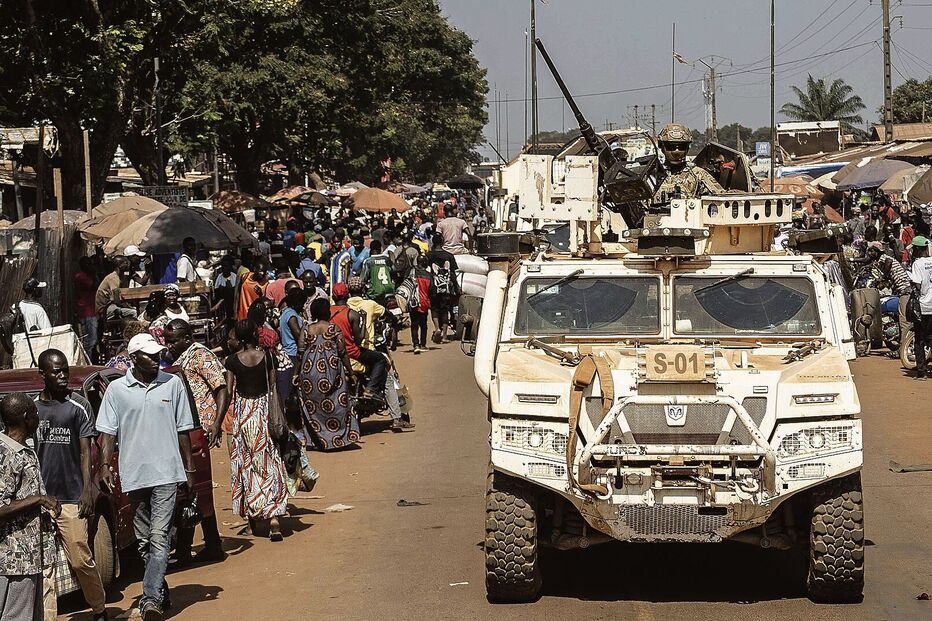 Militares portugueses em Bangui, capital da República Centro-Africana