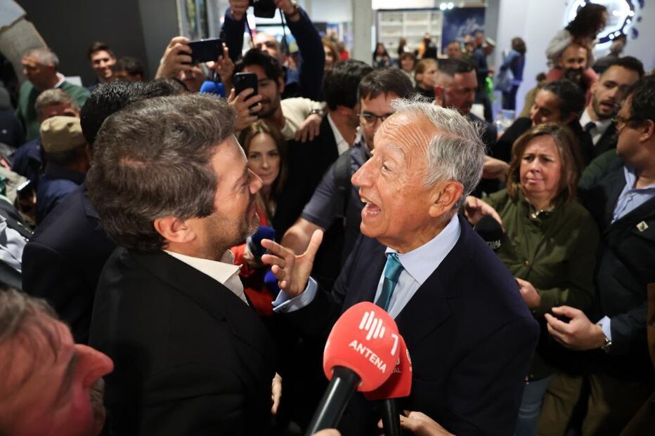 André Ventura e Marcelo Rebelo de Sousa