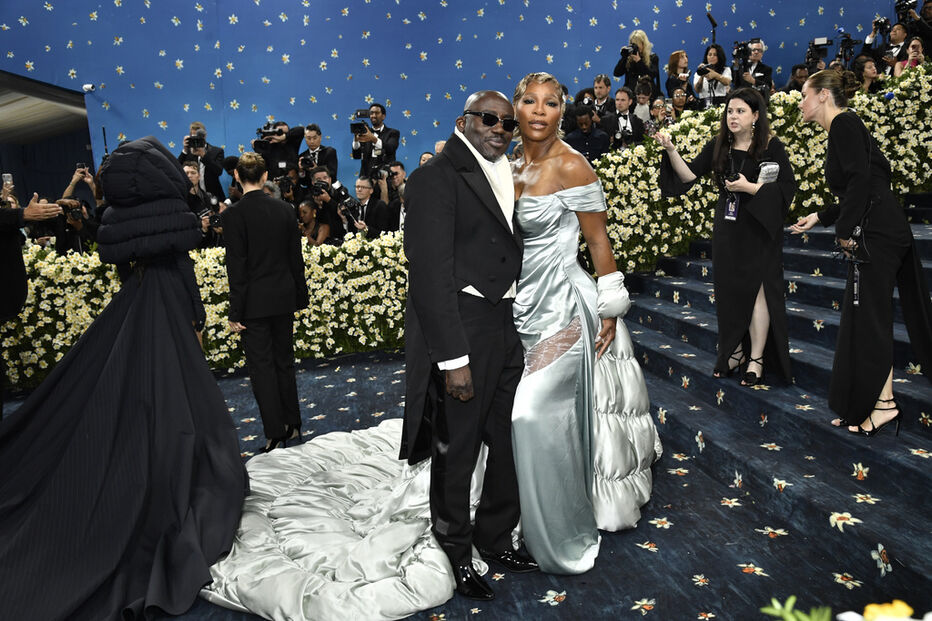 Edward Enninful e Serena Williams no Met Gala 