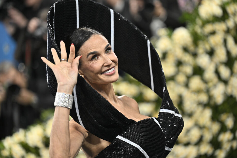 Demi Moore no Met Gala 