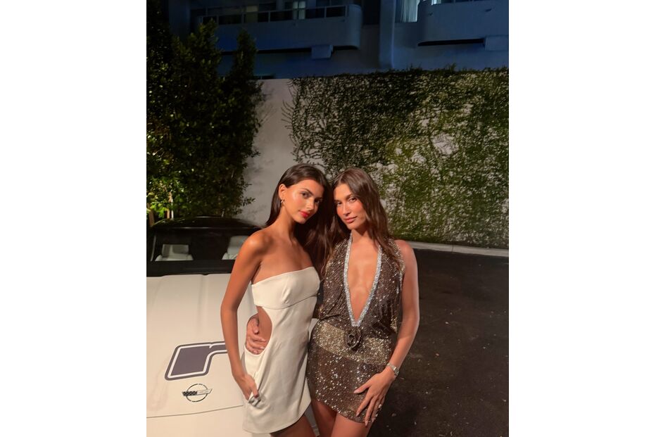 Francisca Cerqueira Gomes e Hailey Bieber