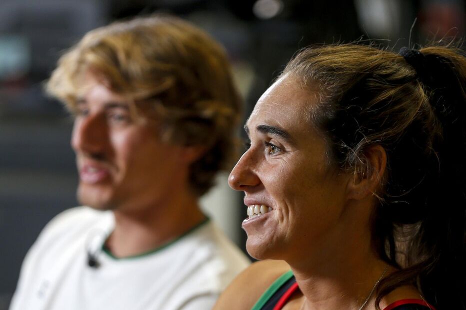 Velejadores Diogo Costa e Carolina João