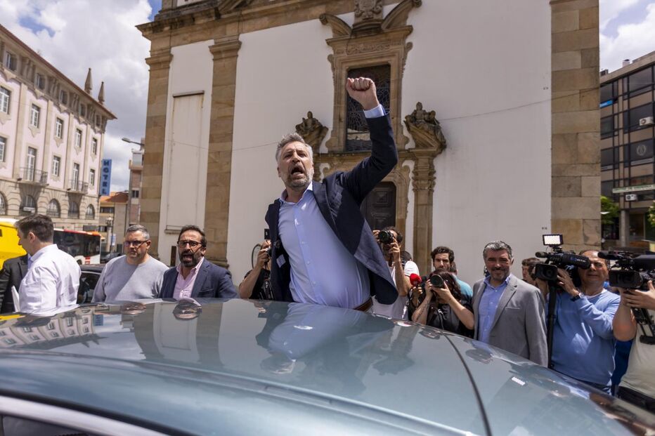 Pedro Nuno Santos em campanha na Covilhã