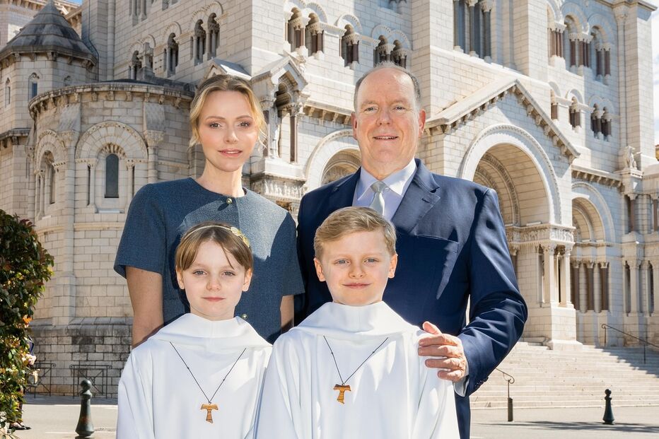 Charlene, Alberto e os filhos gémeos
