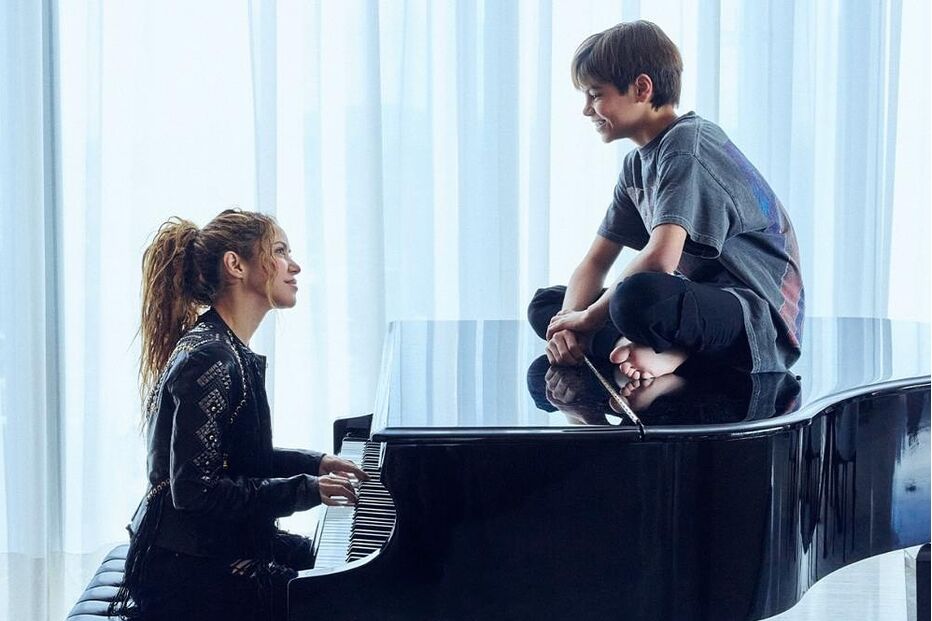 Shakira e o filho, Milan