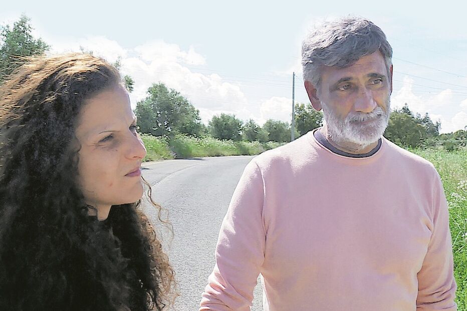 Fernando Belmonte e Mónica Lourenço à saída da cadeia